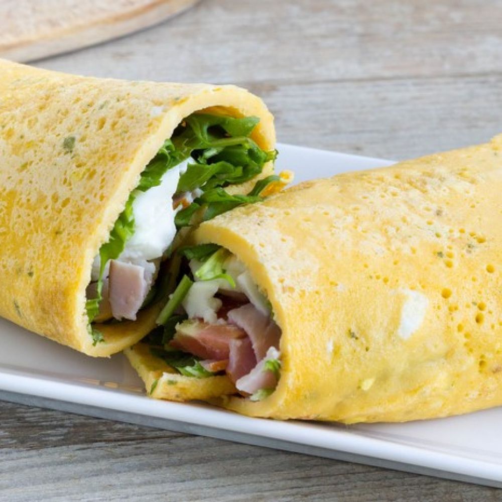 Ham and Cheese Egg Roll