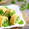 Omelette Rolls with Cheese and Parsley