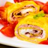 Omelet Rolls with Ham