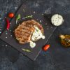 Beef Steak with Blue Cheese Gravy