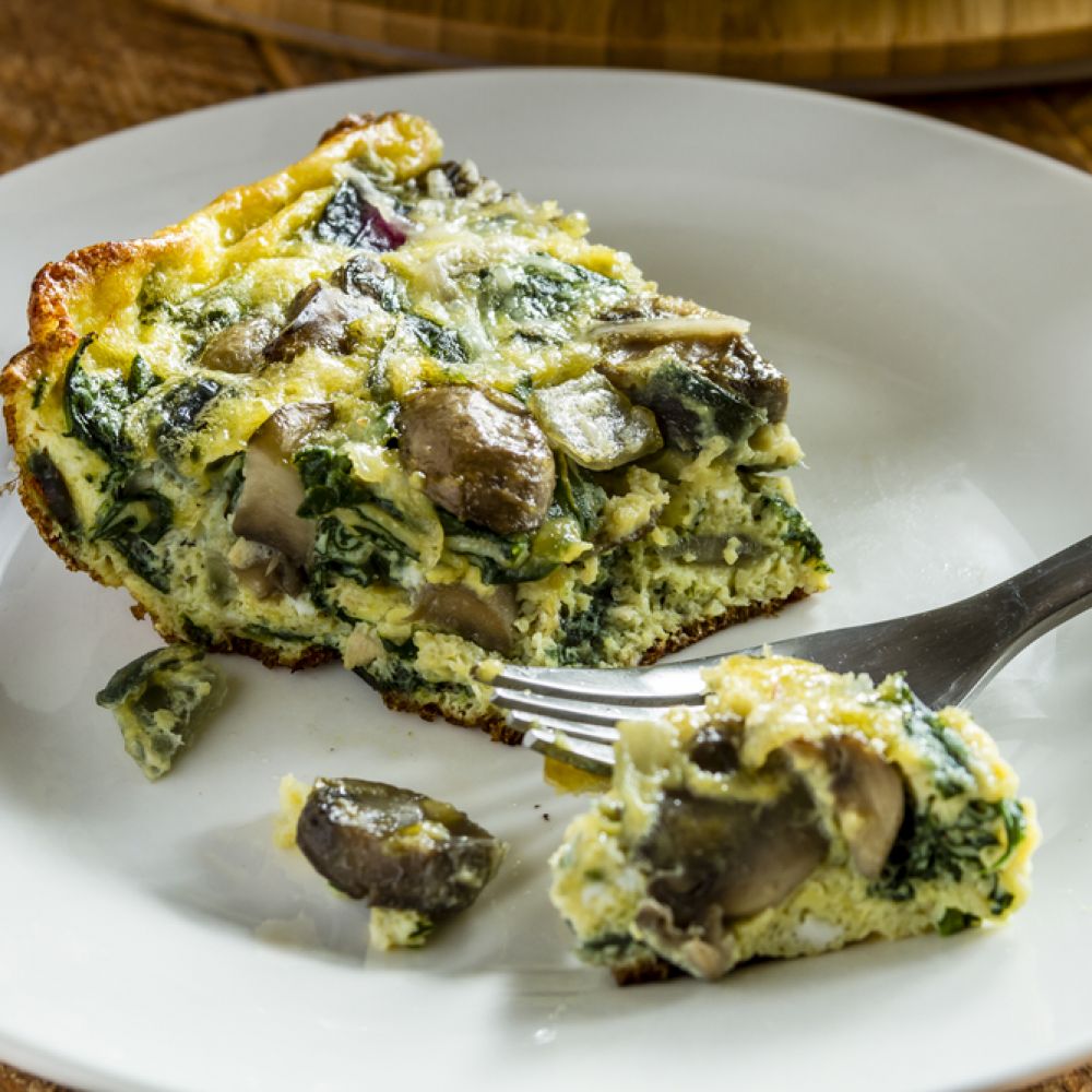 Quiche with Mushrooms and Spinach