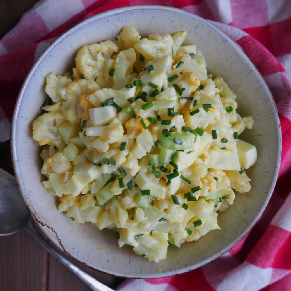 Creamy Cauliflower Salad with Eggs