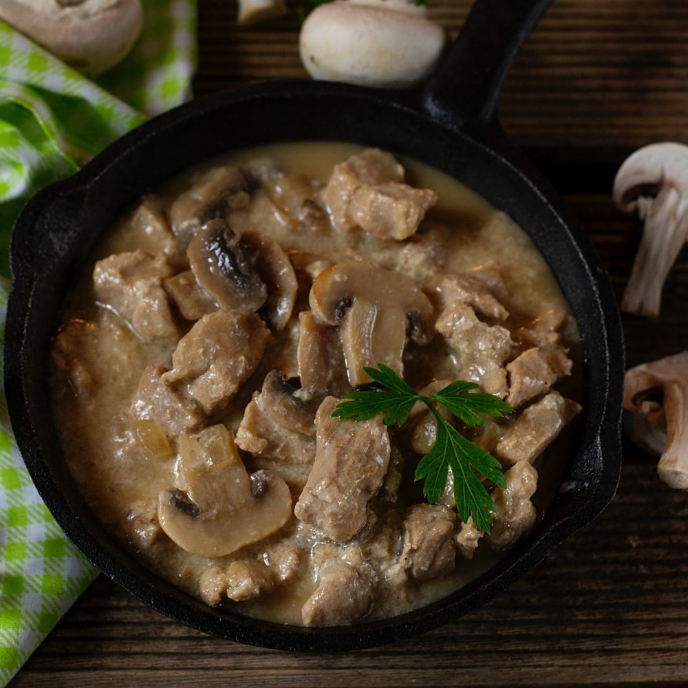 Creamy Pork with Mushrooms