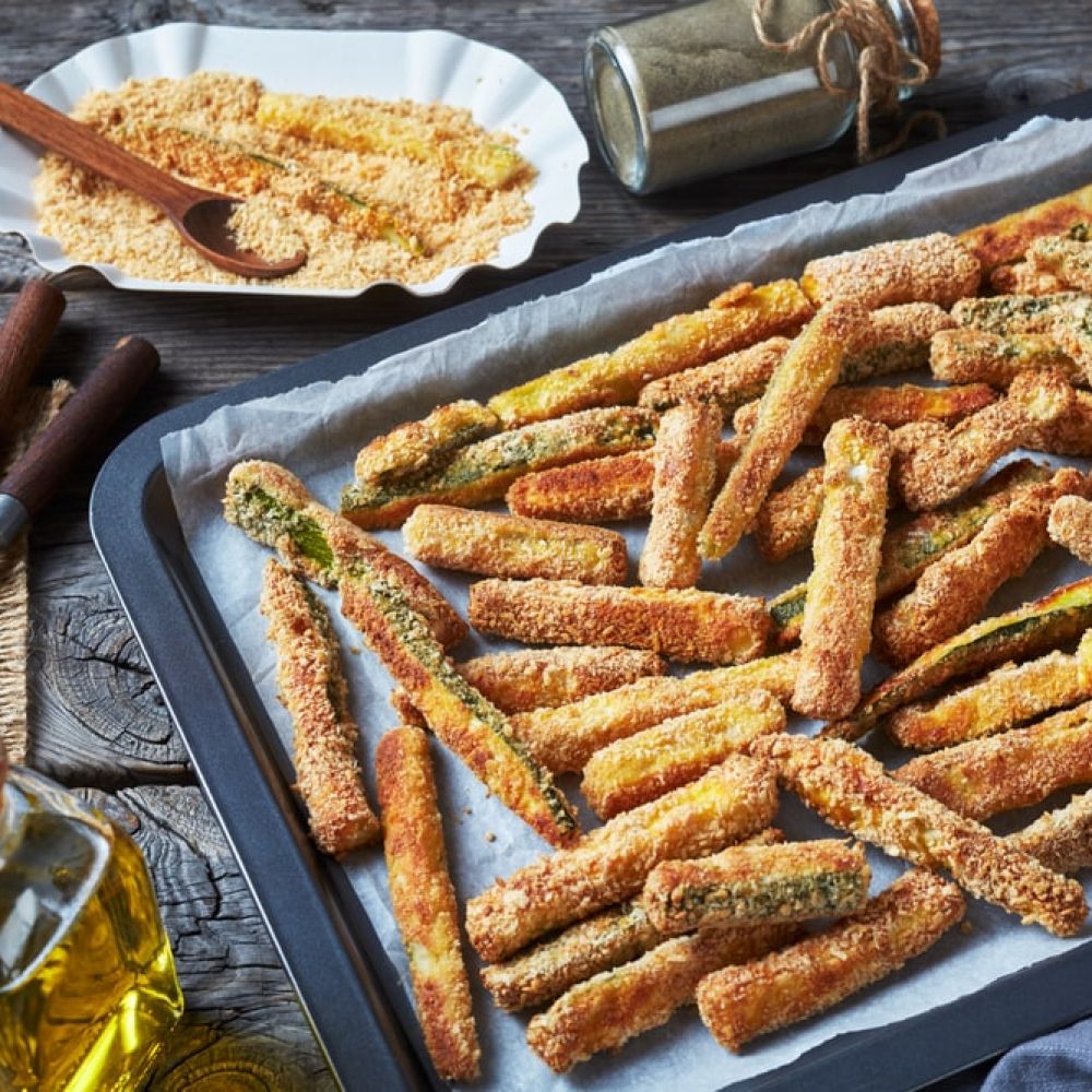 Lemon Pepper Courgette Fries