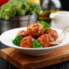 Chicken Meatballs with Broccoli