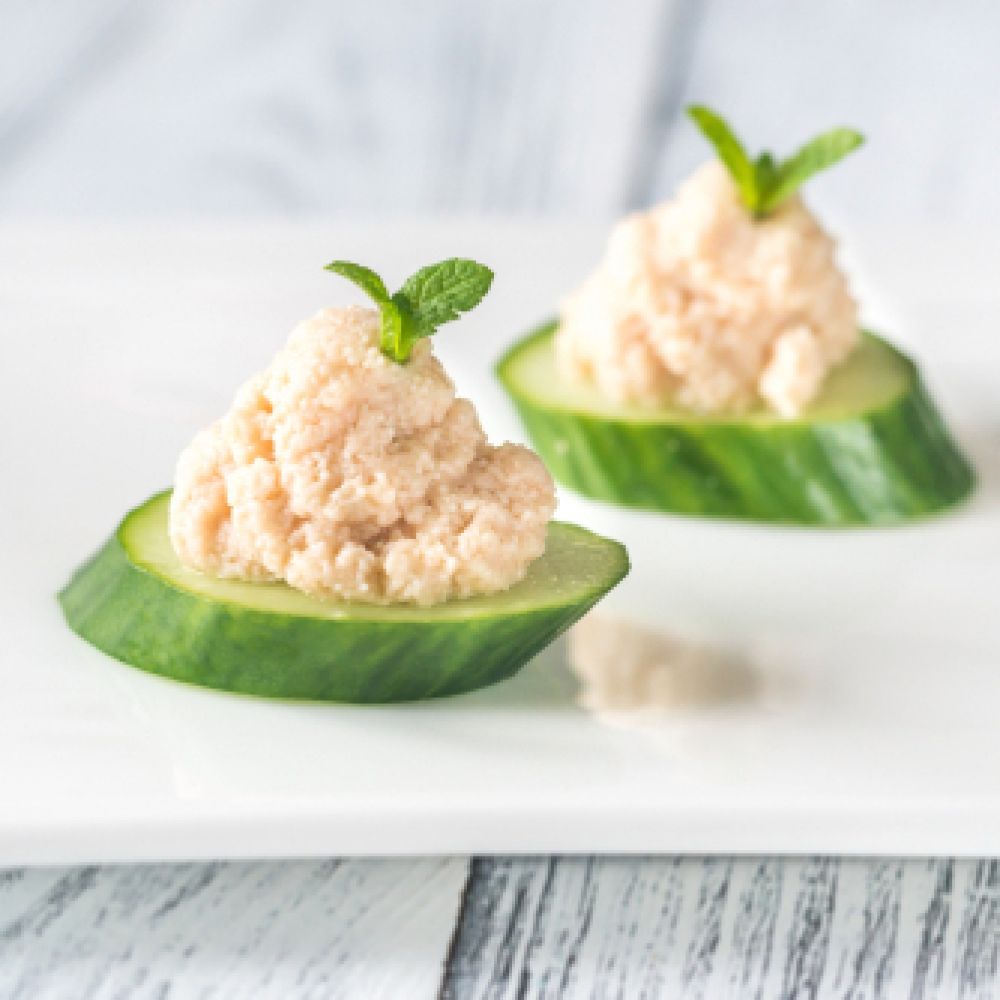 Parmesan Cheese and Cucumber Snack