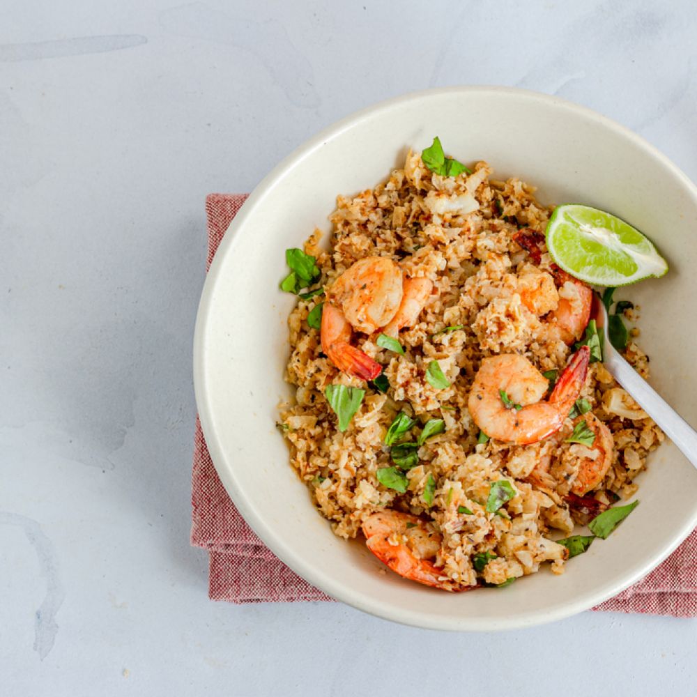 Chili Lime Shrimp with Cauliflower Rice