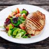 Grilled Pork with Salad