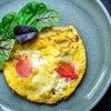 Omelette with Tomato and Spinach