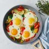 Eggs with Courgette and Tomato