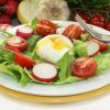 Poached Eggs with Vegetables