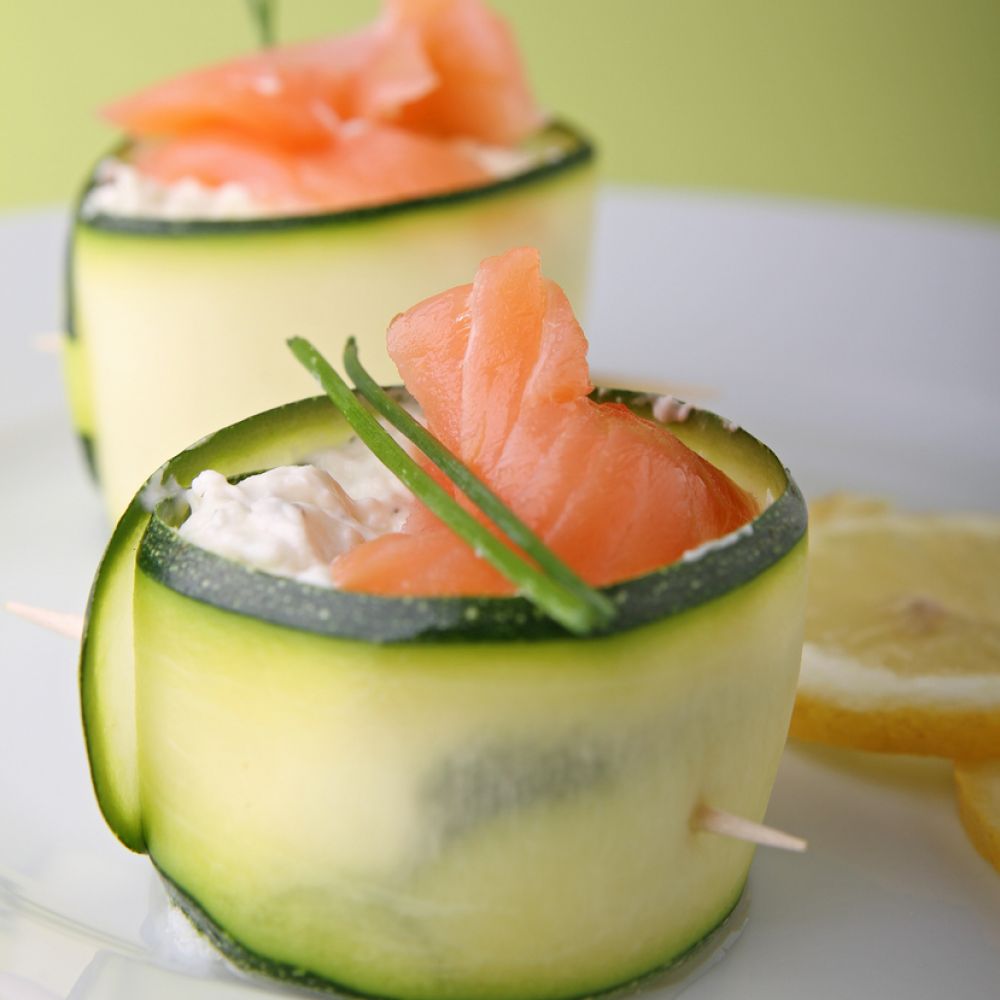 Salmon Rolls with Cucumber