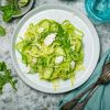 Courgette Noodles with Feta Cheese