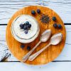 Yogurt with Mascarpone, Chia and Blueberries