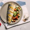 Mackerel with Tomato and Cucumber Salad