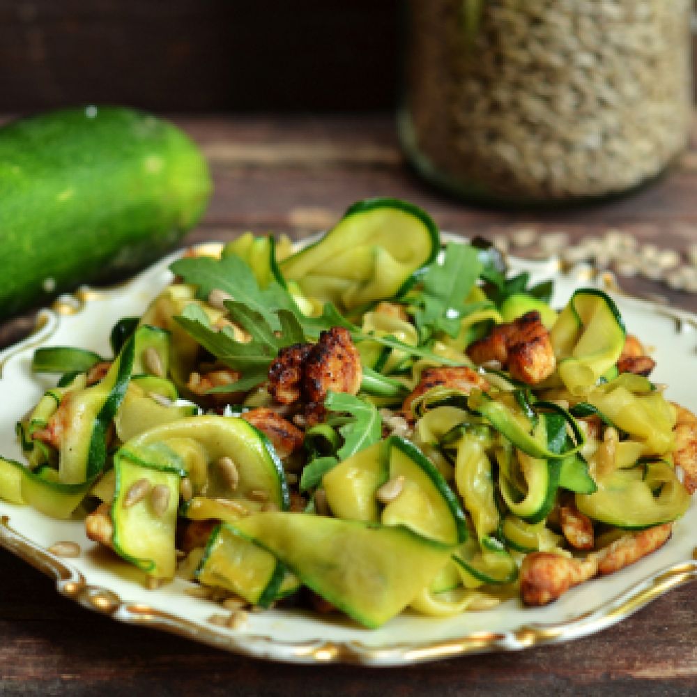 Courgette Pasta with Chicken and Rocket