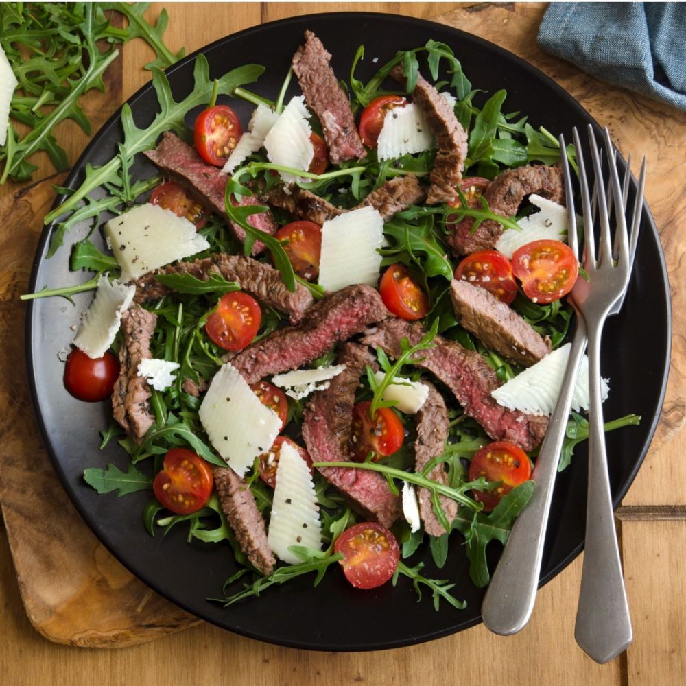 Beef Salad with Parmesan Cheese