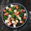 Broccoli and Salmon Bowl with Feta