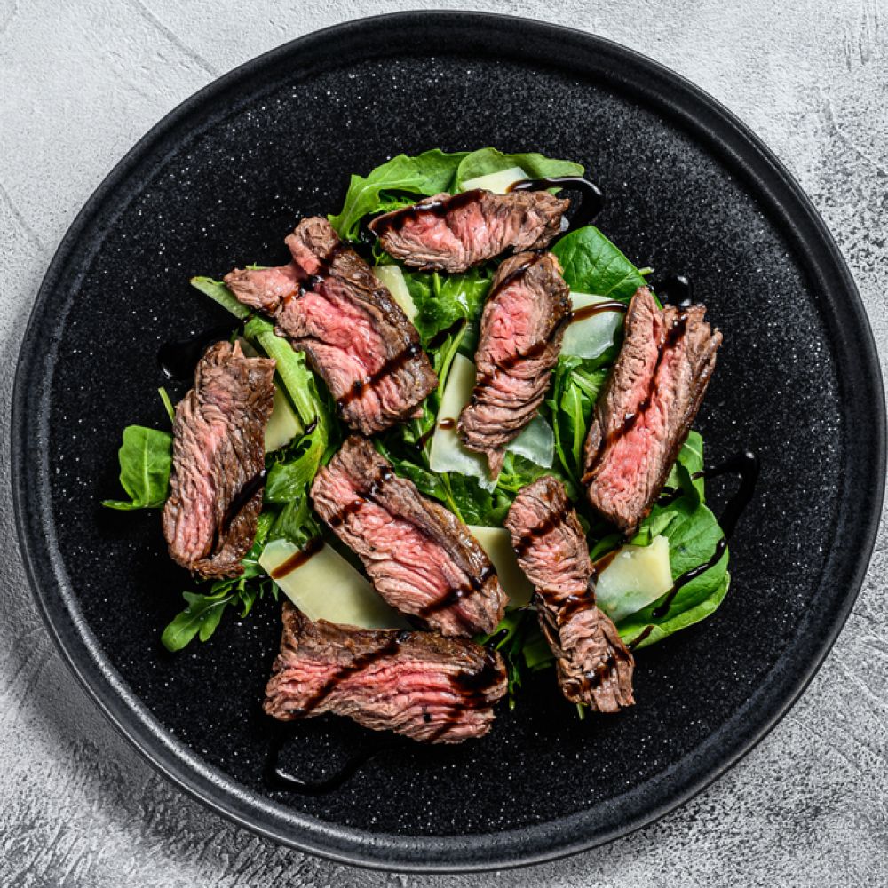 Beef Steak with Spinach