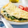 Omelette with Cheese and Spinach