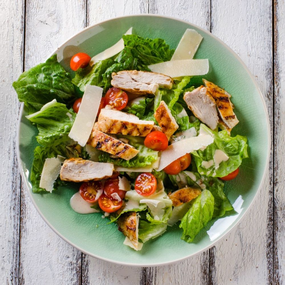 Chicken Salad with Tomatoes and Parmesan