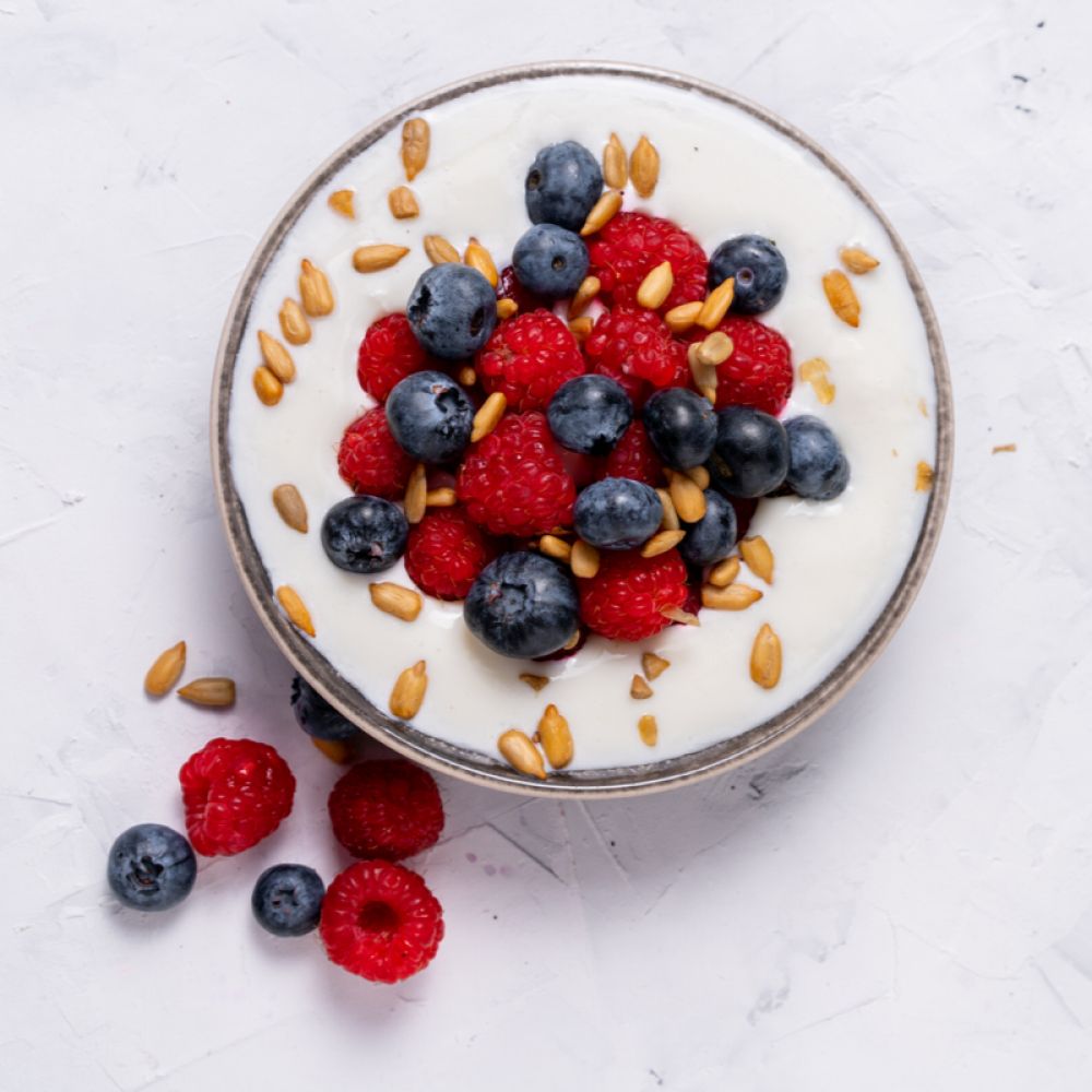 Yogurt with Mascarpone and Berries