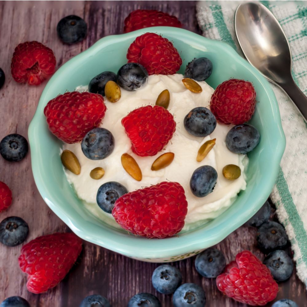 Greek Yogurt Mascarpone with Berries