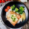 Salmon with Vegetables and Lemon Mayonnaise