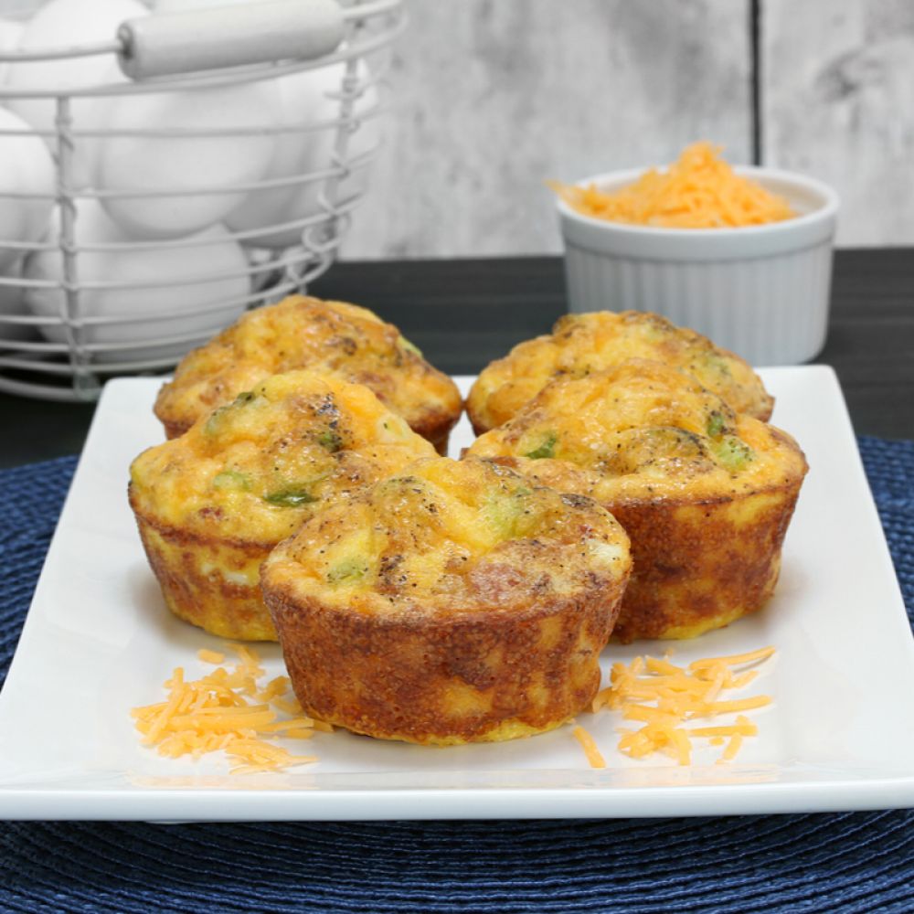 Bacon and Swiss Cheese Muffins