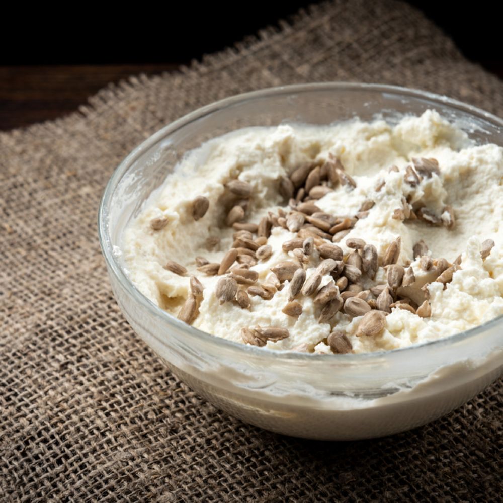 Ricotta Cheese with Sunflower Seeds