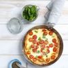 Omelette with Mozzarella, Tomatoes, and Basil