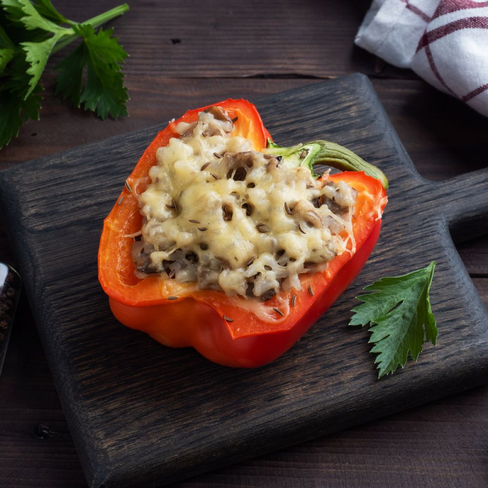 Stuffed Bell Pepper with Mushrooms