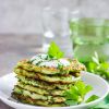 Courgette Pancakes with Cheddar Cheese