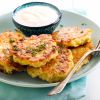 Courgette Fritters with Bacon