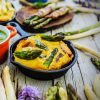 Frittata with Asparagus and Cheddar Cheese