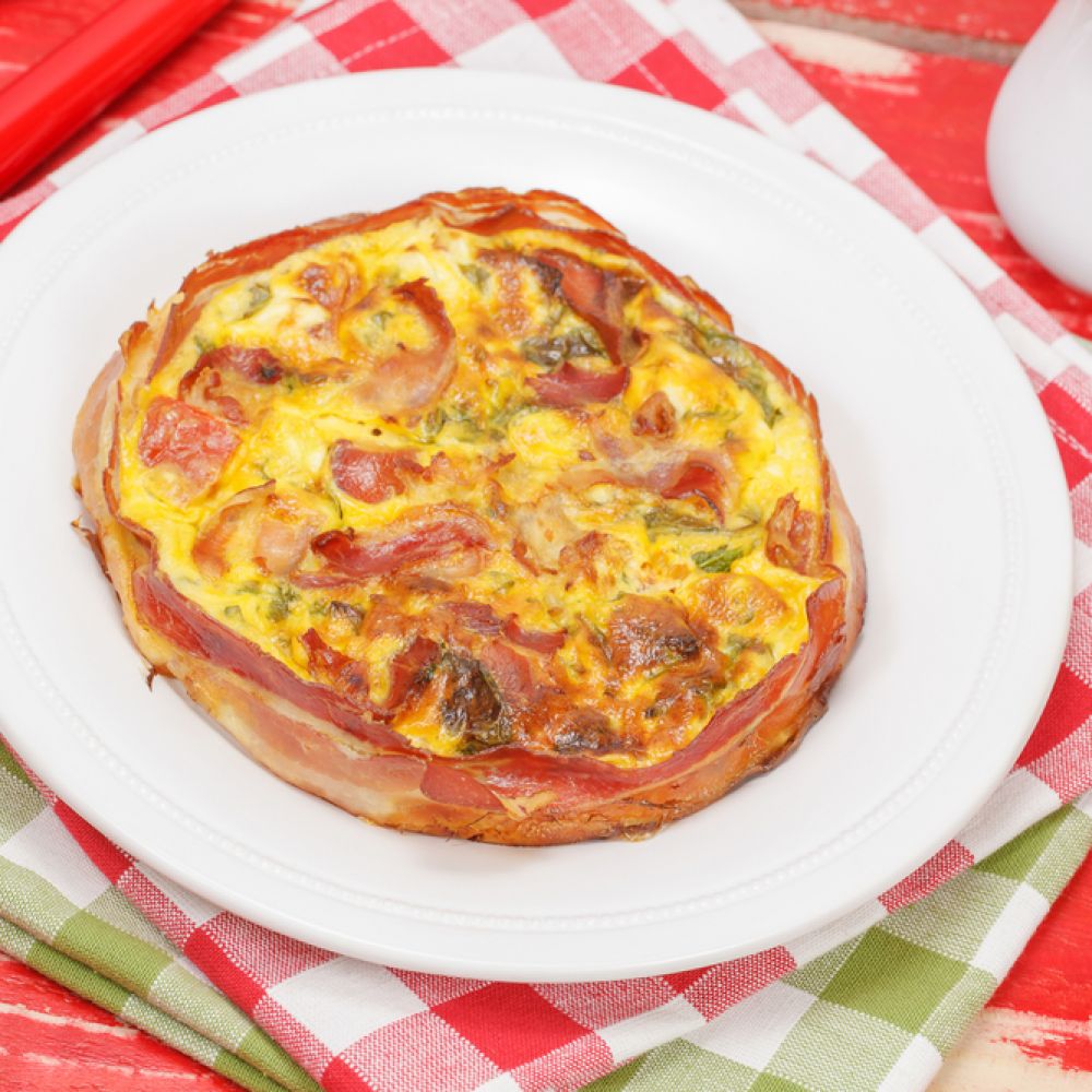 Crustless Quiche with Bacon